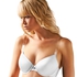 Transparent bra straps, White