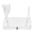 Bandeau Bikini Top Como, White