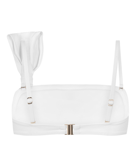 Bandeau Bikini Top Como, White