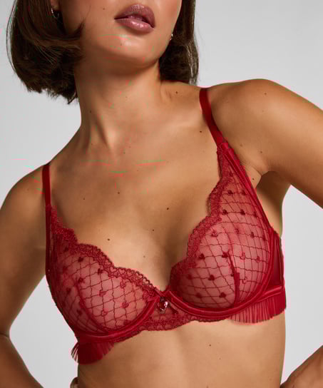 Cordelie Non-Padded Underwired Bra, Red