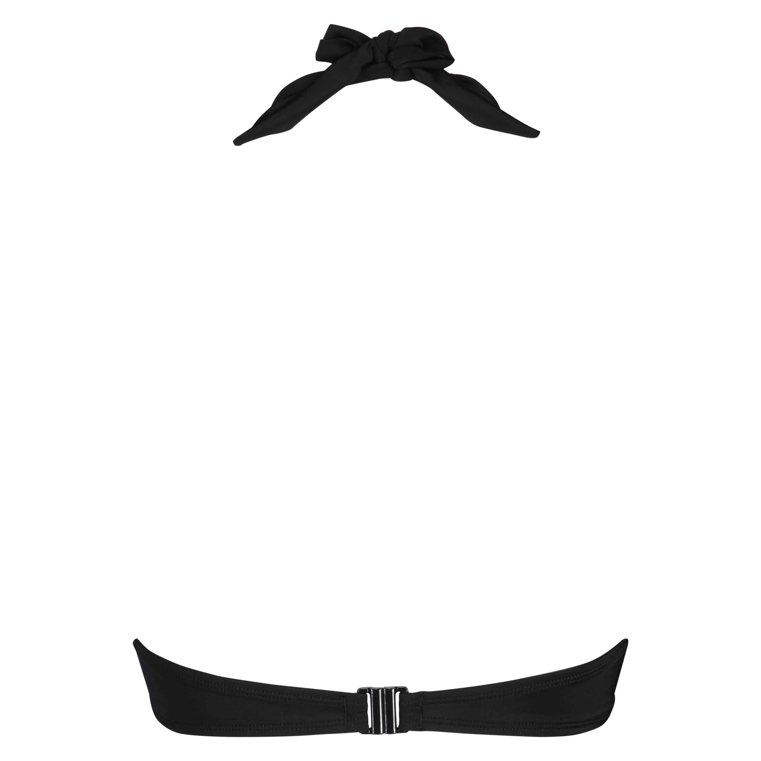 Boho Chick Padded Push-Up Bikini Top, Black, main