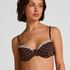 Non-Padded Underwired Bikini Top Algarve, Brown
