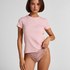 Ribbed Crew Neck Short-Sleeved Pyjama Top, Pink