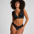 Zoe Non-Padded Underwired Longline Bra, Black