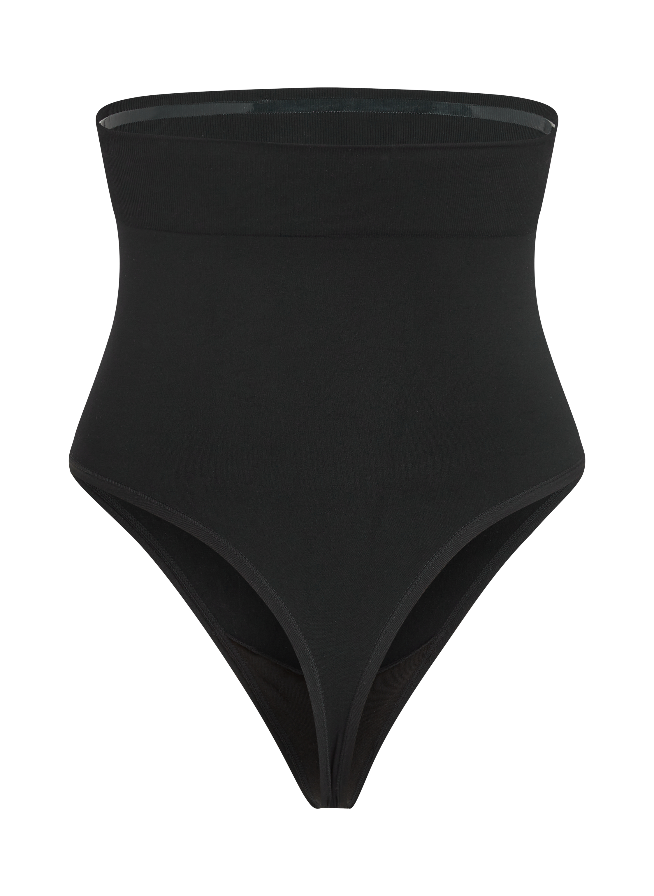 Seamless Enhancing High Waisted Thong, Black, main