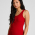 Singlet Brushed Jersey Rib, Red