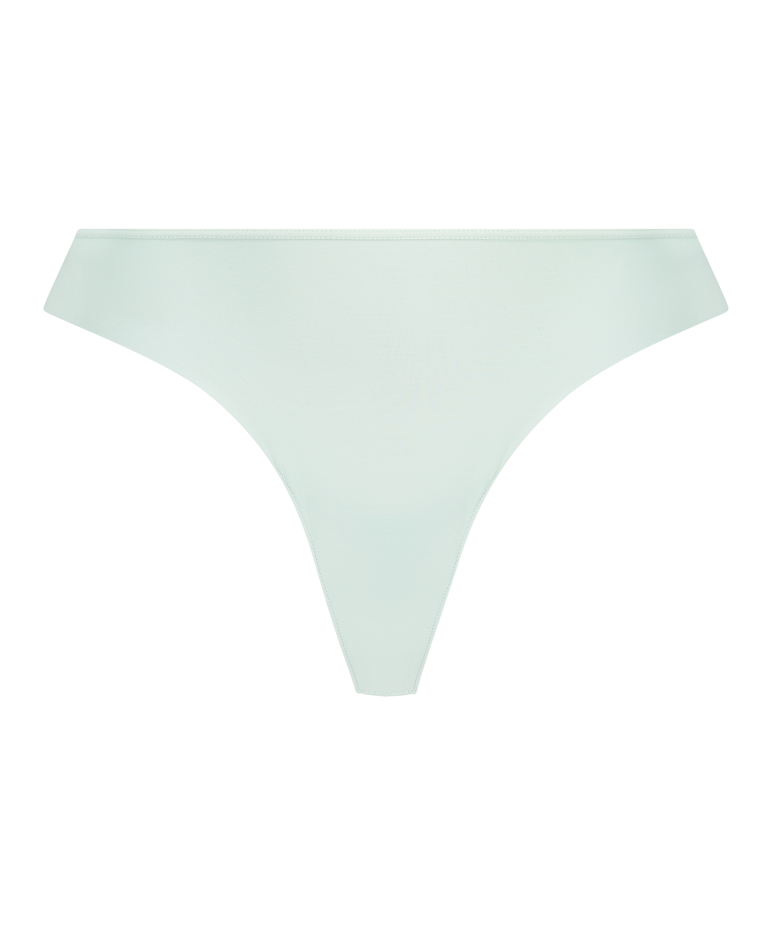 Lace Back Invisible Thong, Green, main