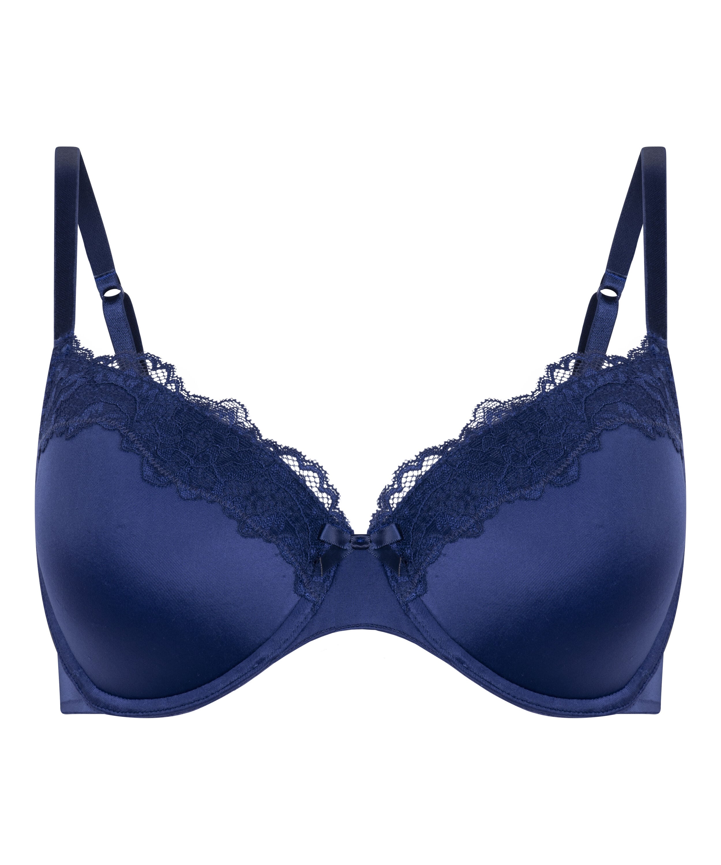 Lace & Shine Padded Underwired Bra, Blue