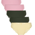 5-pack Invisible Lace Back Brazilian, Pink