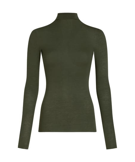 super soft Turtleneck shirt with Cashmere, Green