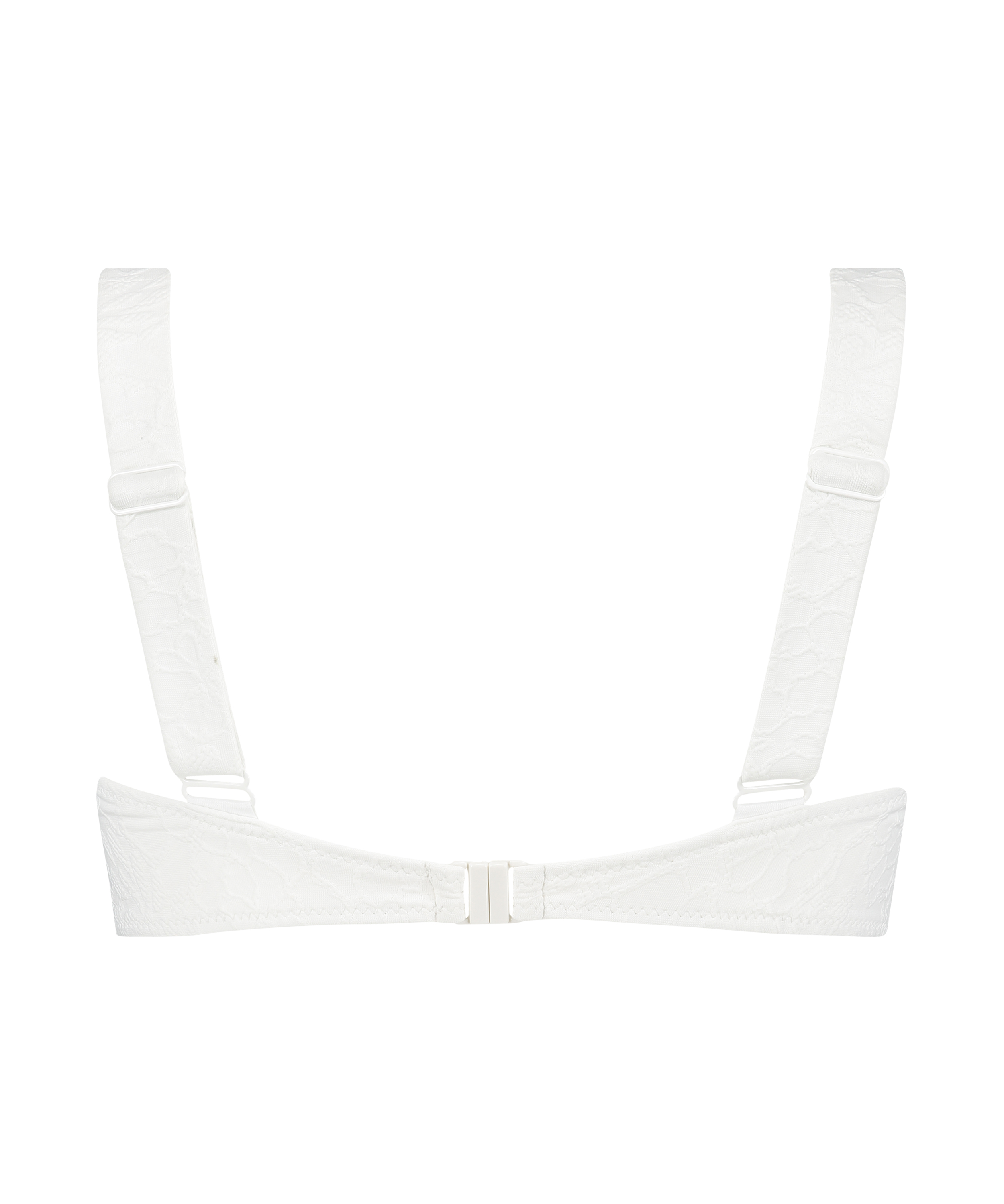 Libby padded bandeau bikini top, White, main