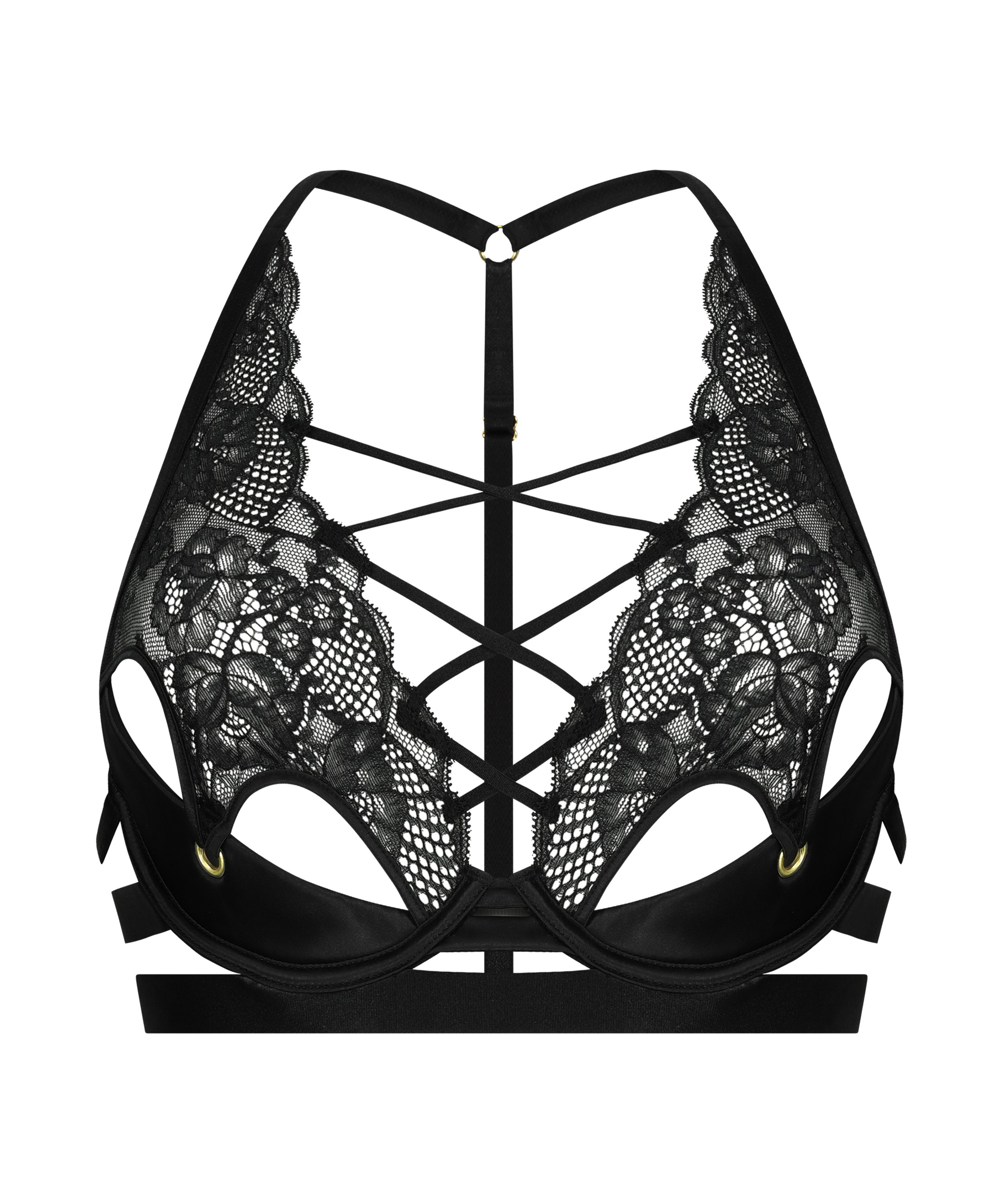 Catherine Padded Underwired Bra, Black, main