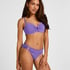 Luxe Non-Padded Underwired Bikini Top, Purple
