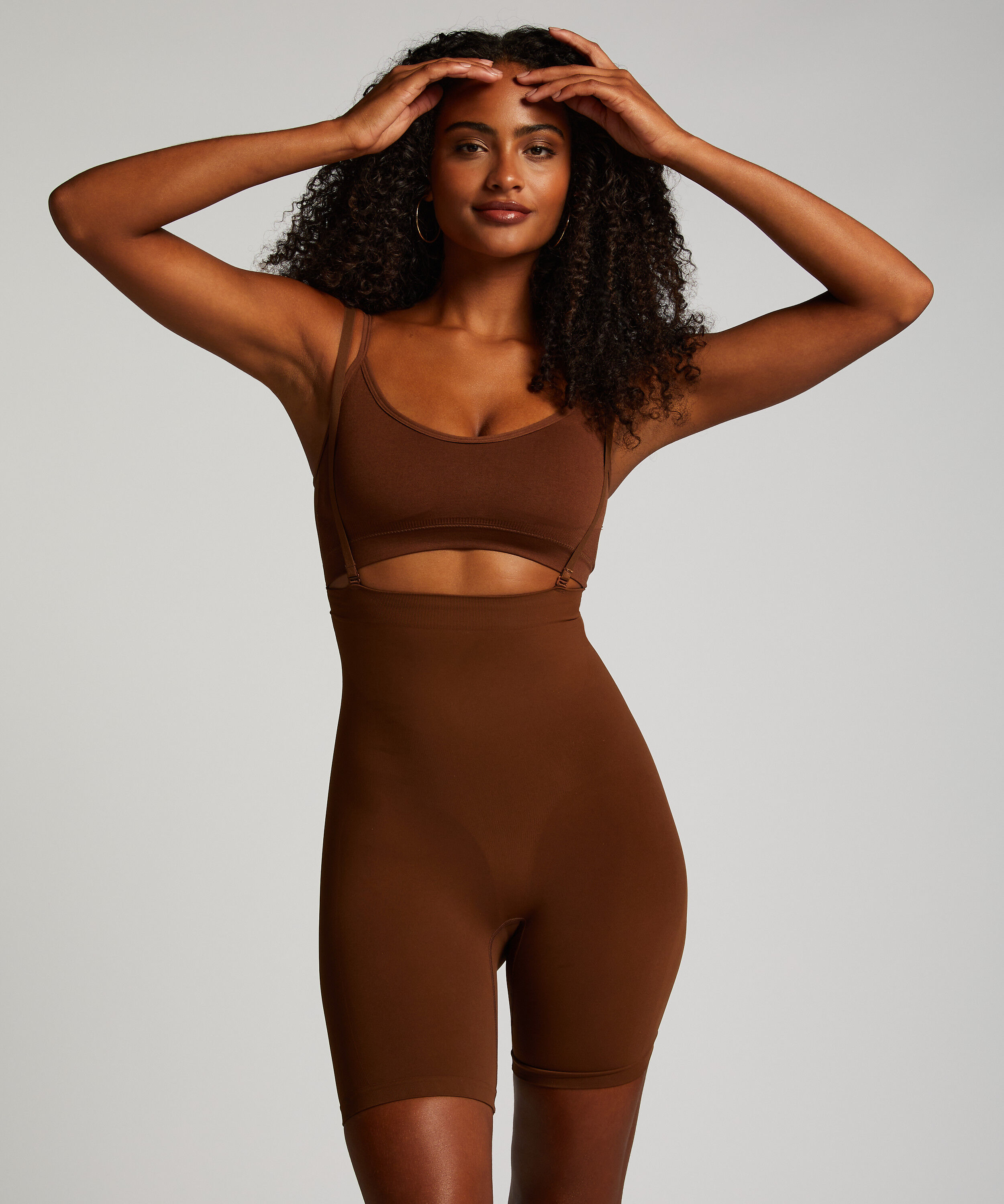 Seamless Enhancing Thigh Slimmer, Brown