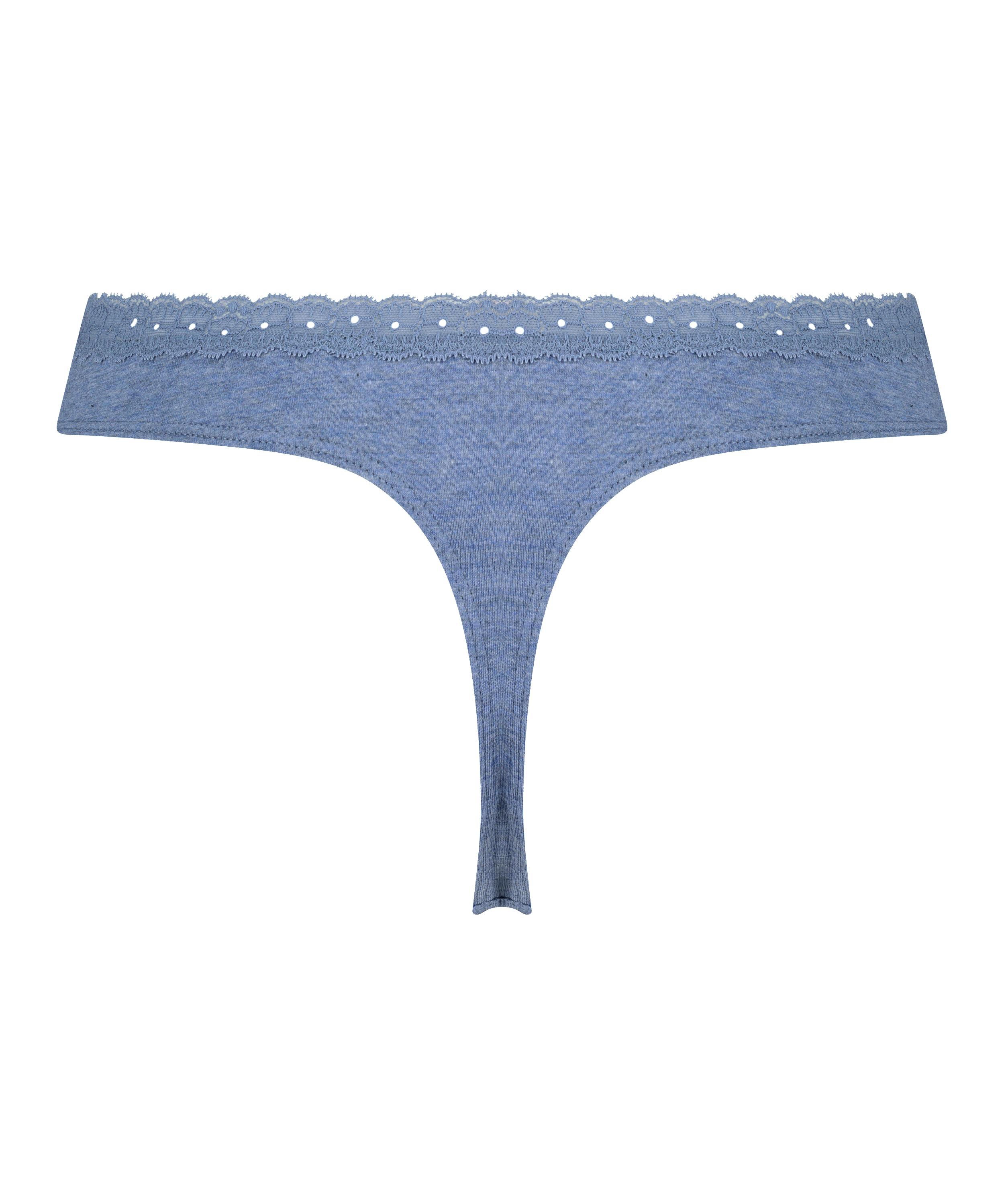Cotton thong, Blue, main