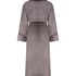 Soft Fleece Bathrobe, Gray