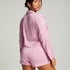 Satin Long-Sleeved Jacket, Pink