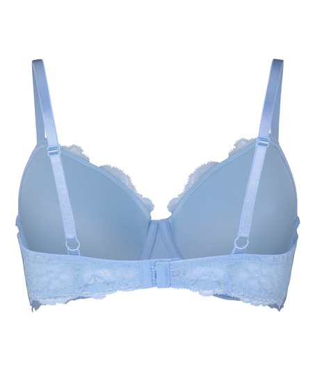 Marine Padded Underwired Bra, Blue
