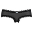 V-shaped Brazilian knickers mesh, Black