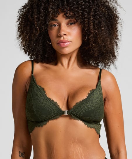 Amara Triangle Bralette, Green