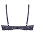 Rose Padded Underwired Bra, Blue