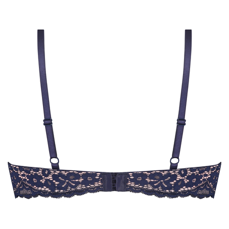 Rose Padded Underwired Bra, Blue