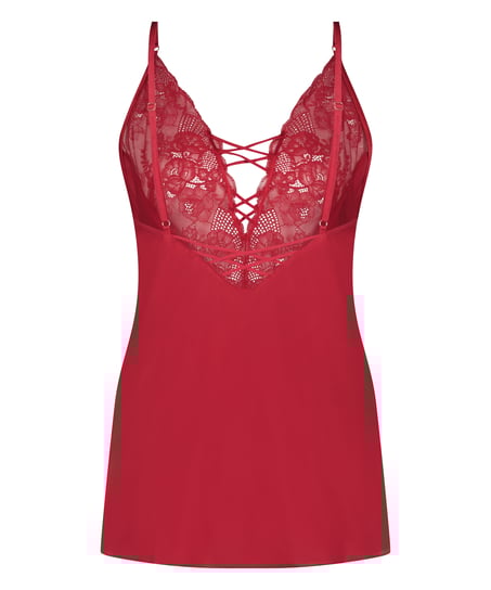 Kaely Slip Dress, Red