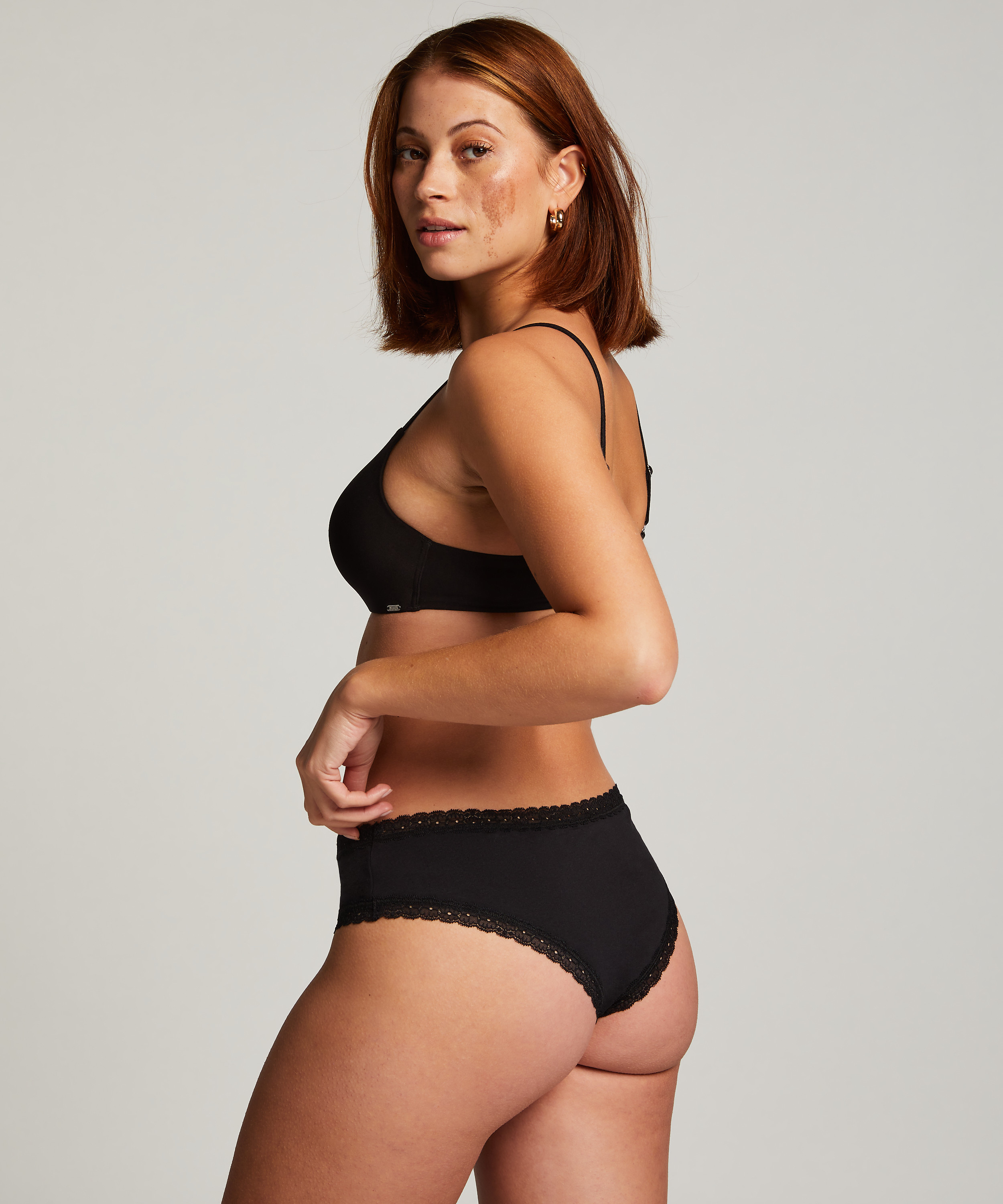3-pack Georgia Cotton Brazilian shorts, Black, main