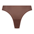 Invisible thong Stripe mesh, Brown