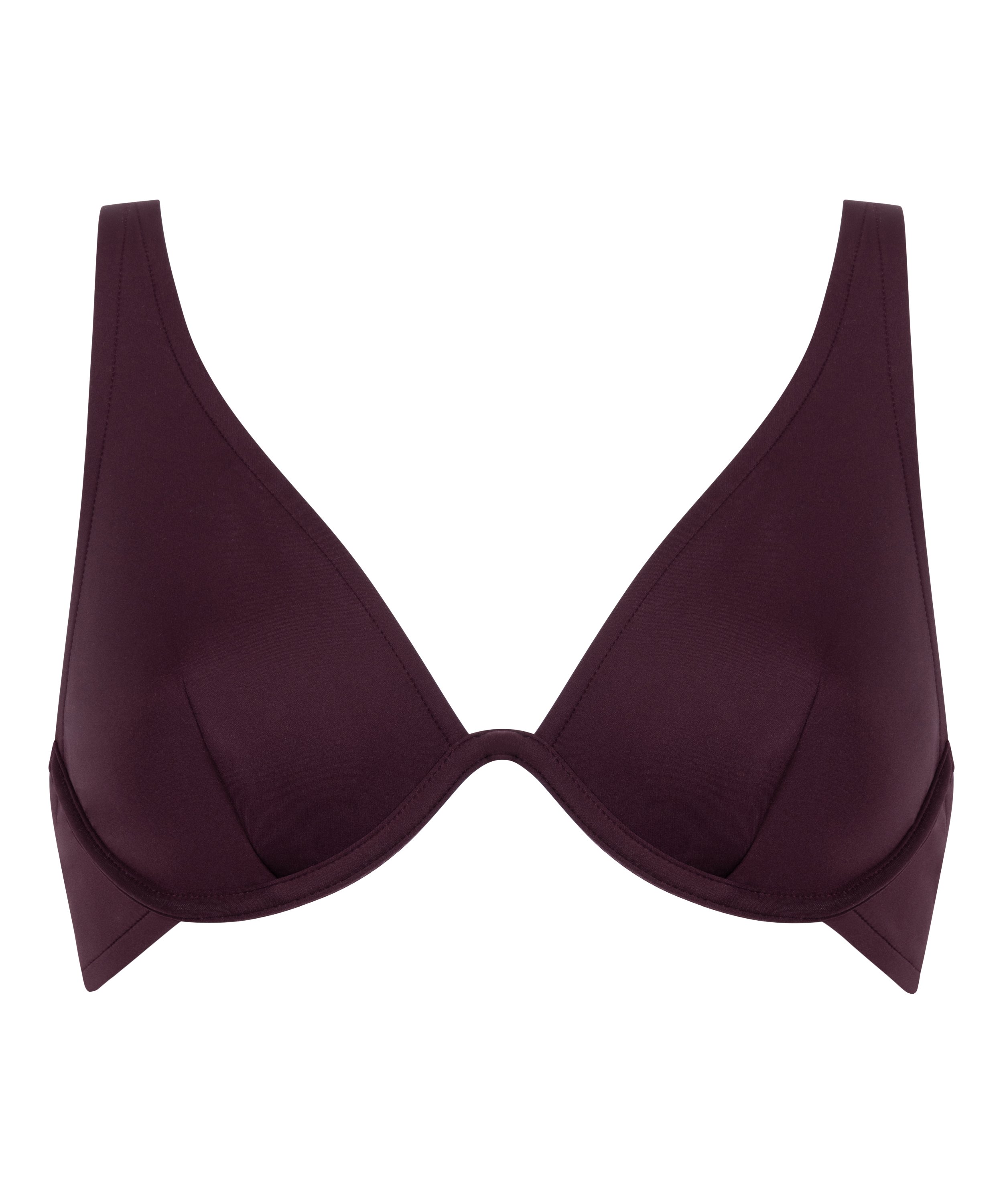 Neoprene Bikini Top, Purple, main