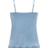 Velours Lace Cami Top, Blue
