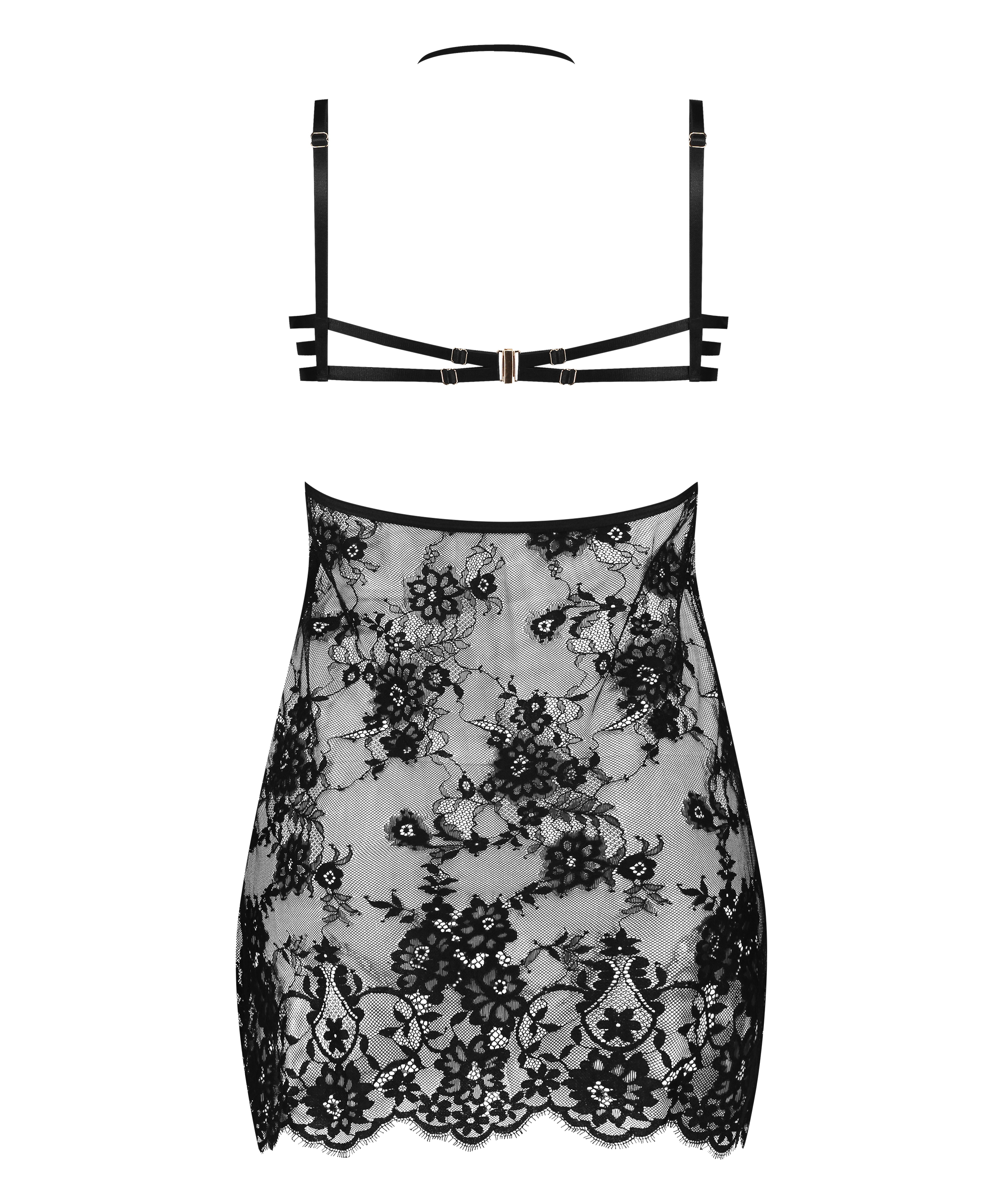 Mya Slip dress, Black, main