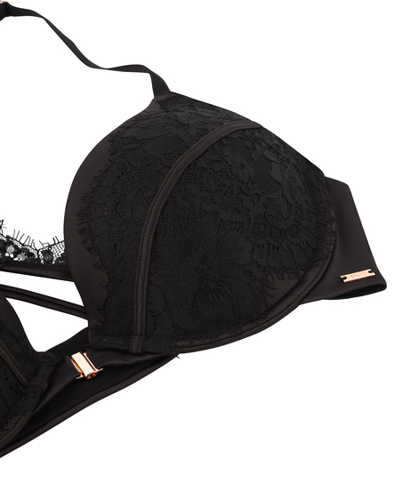 Chalice Padded Push-Up Underwired Bra, Black