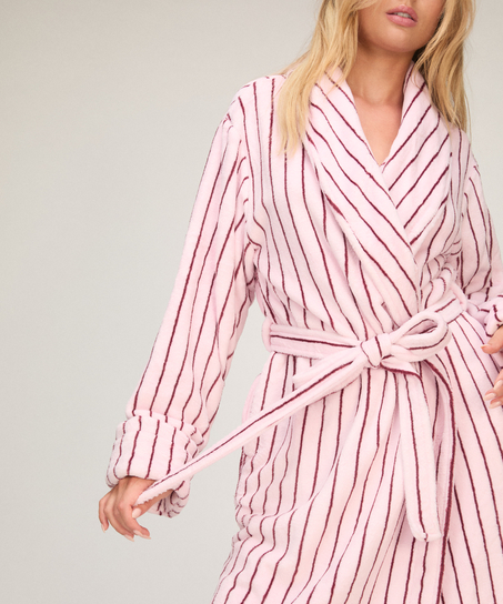 Soft Fleece Bathrobe, Pink