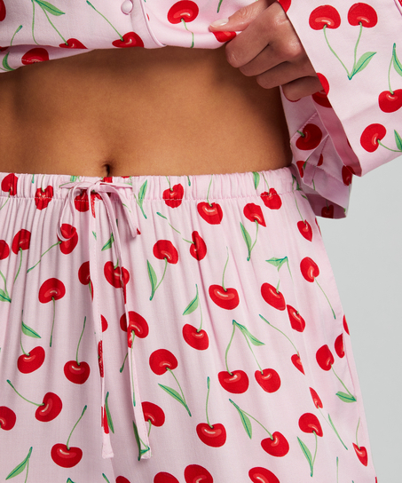 Springbreakers Woven Pyjama Bottoms, Pink