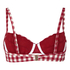 Non-Padded Underwired Bikini Top Amalfi, Red