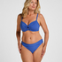 Luxe Non-Padded Underwired Bikini Top, Blue