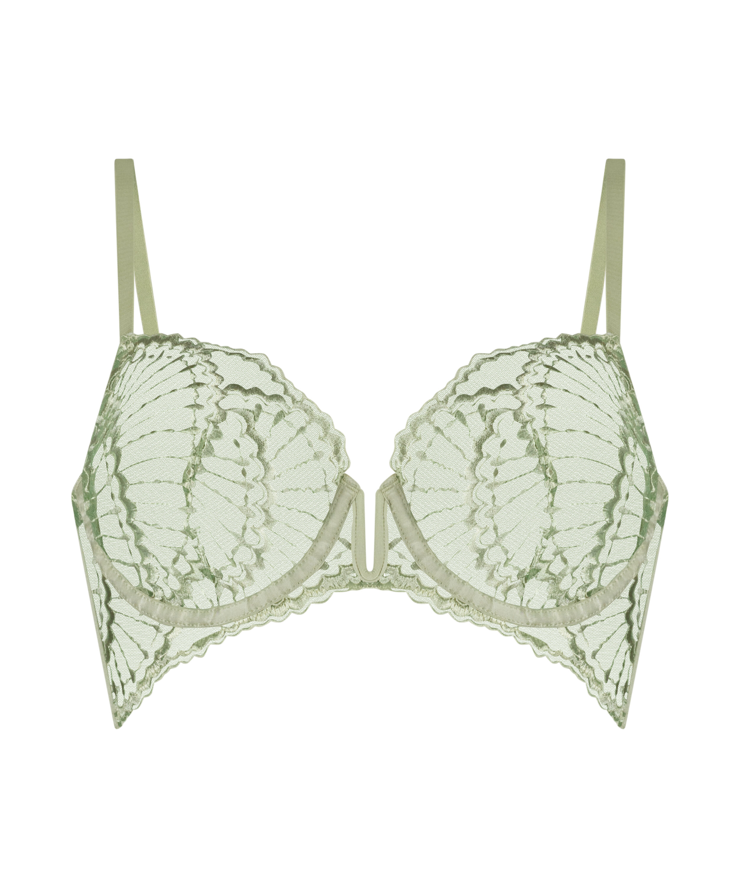 Sali Non-Padded Underwired Bra, Green