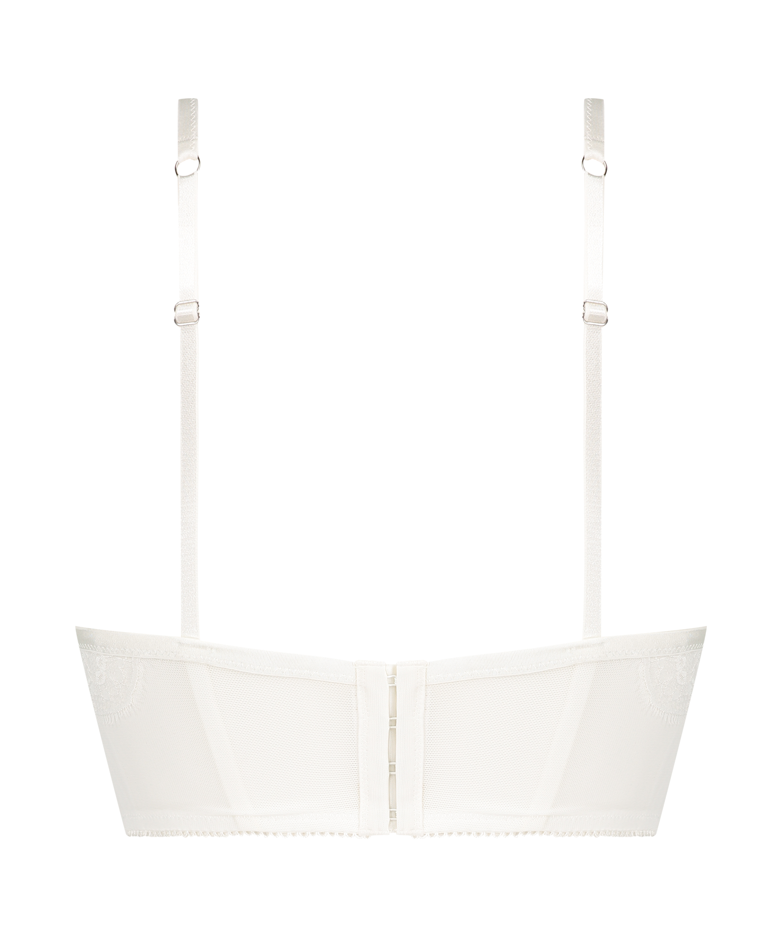 Jolie Padded Push-up Longline Underwired Bra, White, main