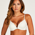 Marine Padded Push-Up Underwired Bra, White