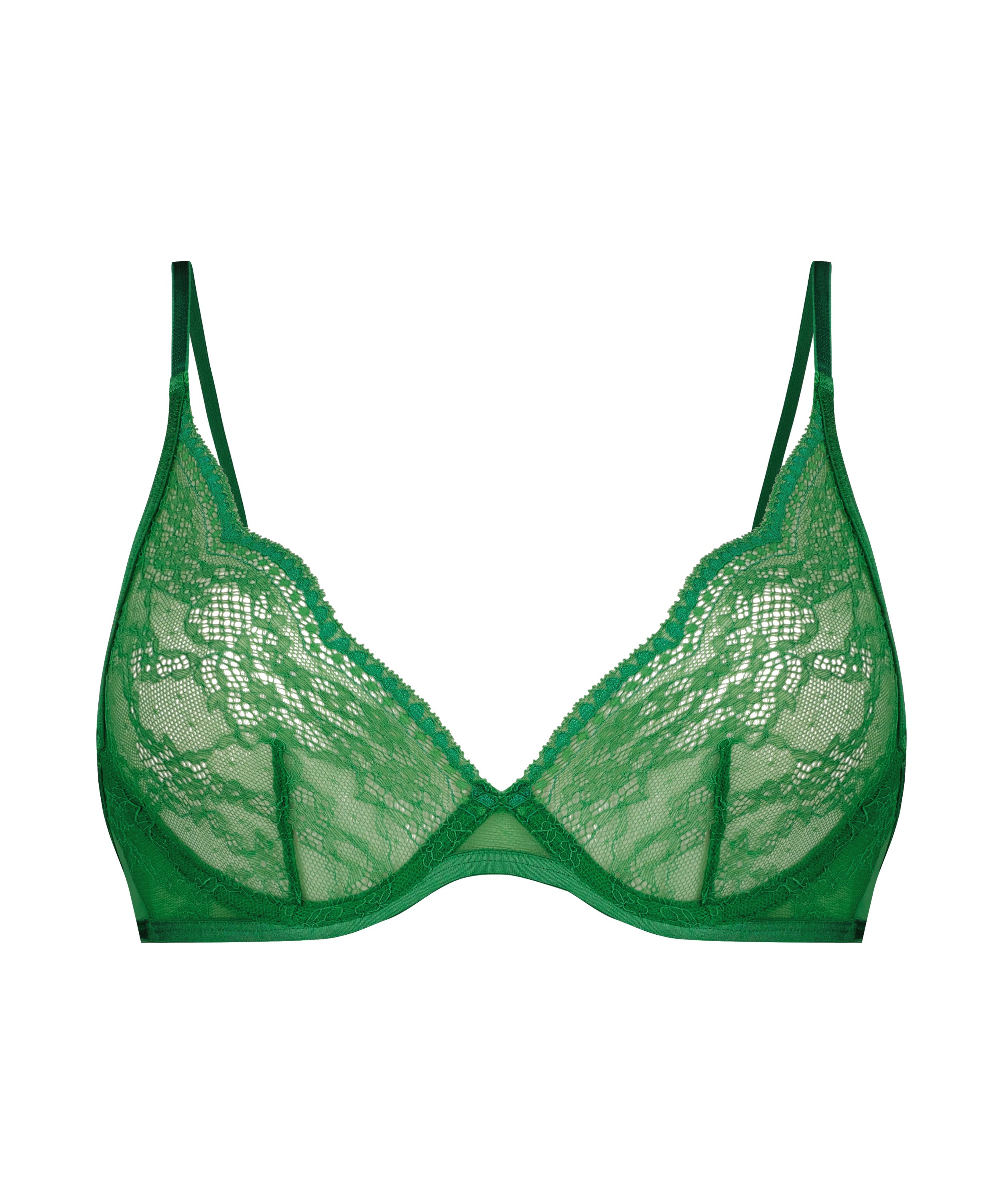 Isabelle Non-Padded Underwired Bra, Green, main