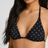 Triangle Bikini Top Luxe, Black