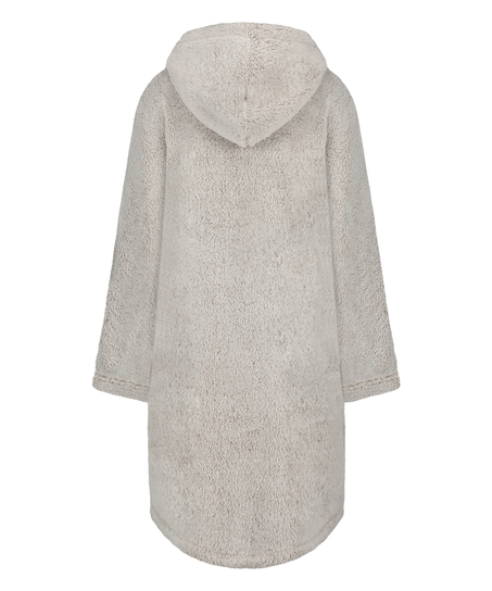 Flannel Fleece Hoodie, Gray