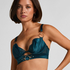 Marjolein Padded Underwired Longline Bra, Blue
