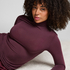 super soft Turtleneck Shirt with Cashmere, Purple