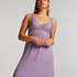Nora Lace Slip Dress, Purple