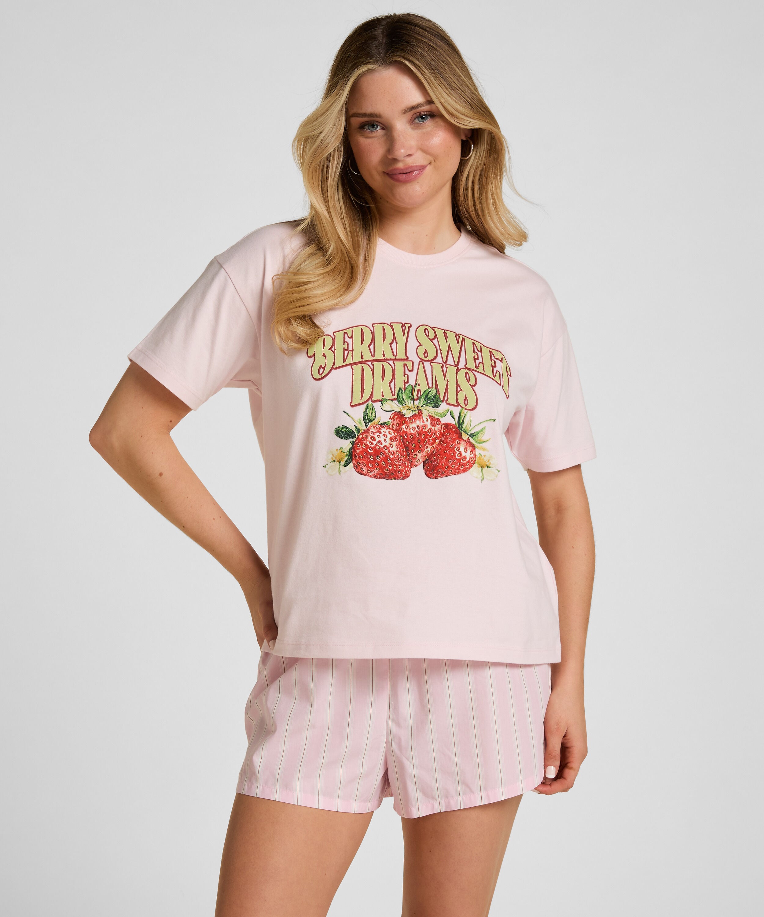 T-shirt with Print, Pink