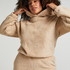 Snuggle Hoodie Fleece, Beige
