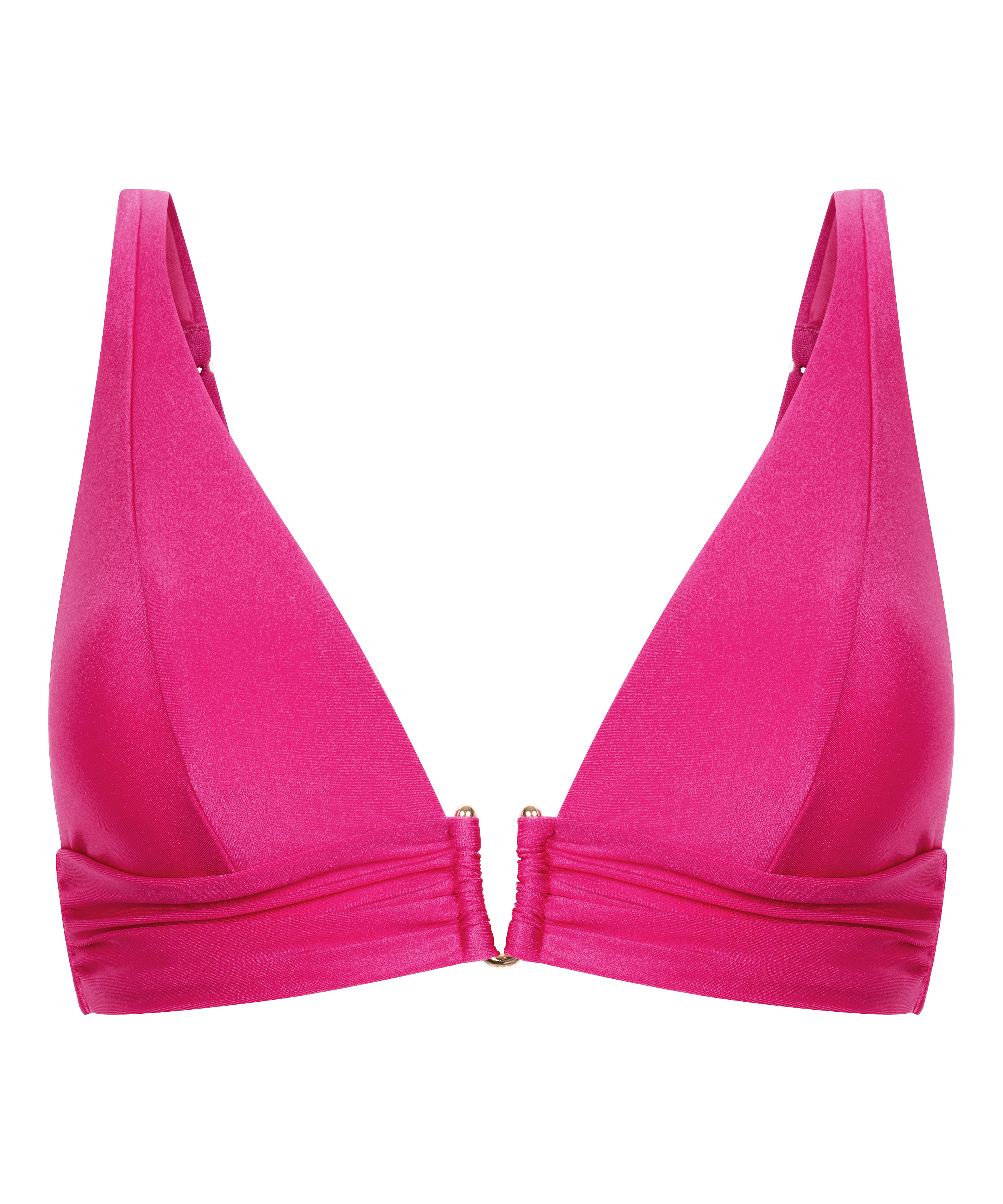 Luna Triangle Bikini Top, Pink, main