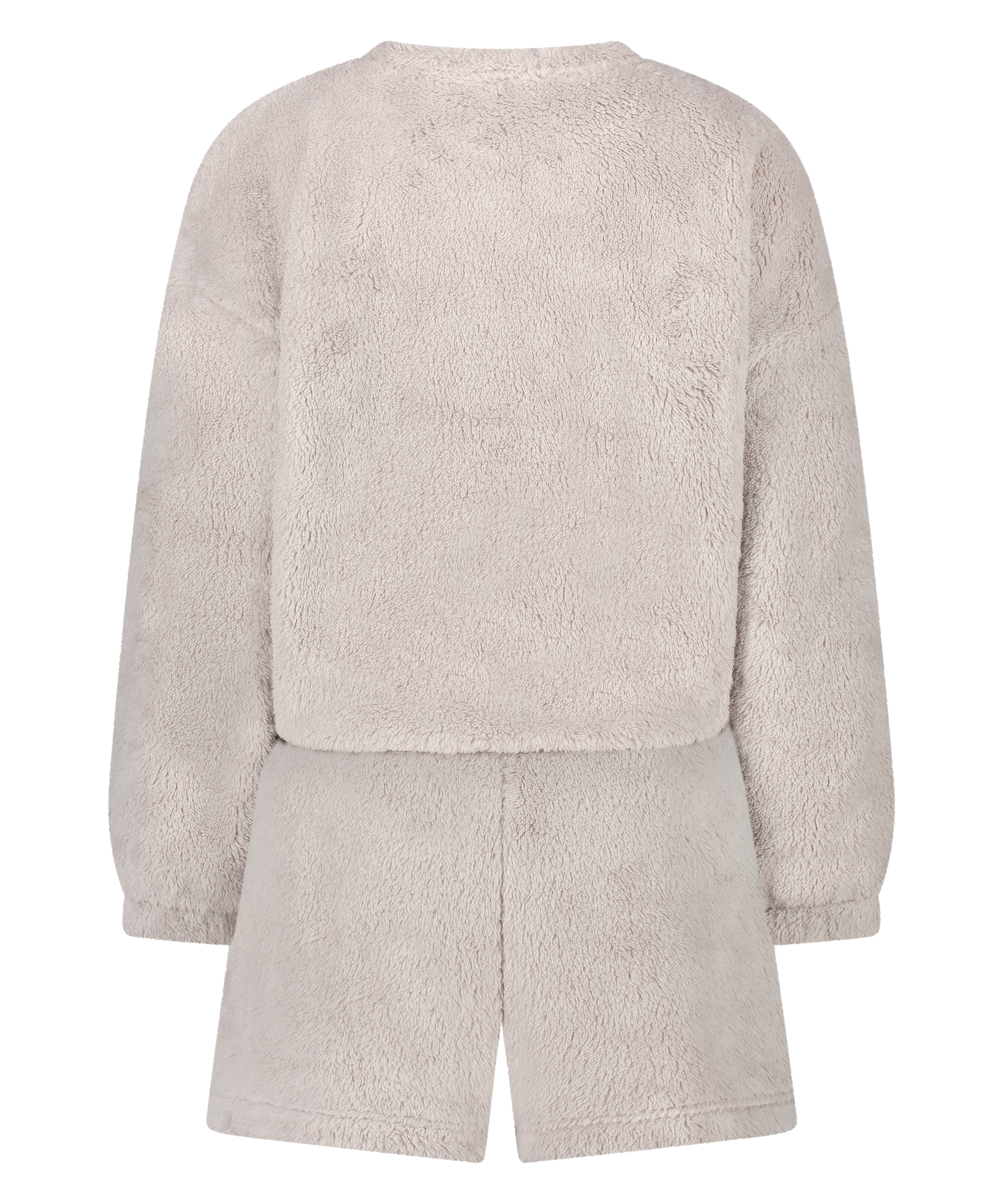 Fleece Pyjama Set, Gray, main